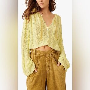 Free People Women's Robyn Cardi bamboo shoot